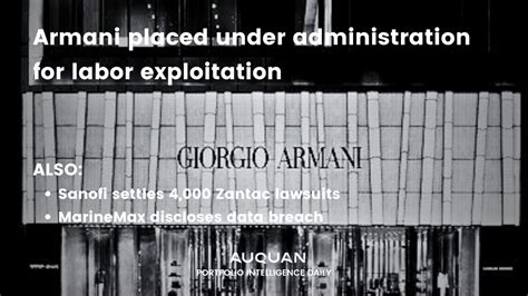 armani exploitation lawsuit.